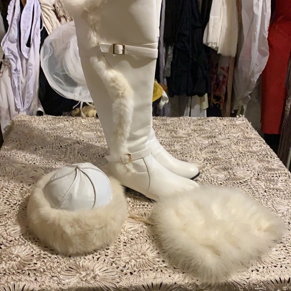 New thigh high boots fur trim - Picture 1 of 10
